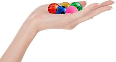 OBTANIM 50 Pieces Colorful Bouncy Balls Bulk Mixed Pattern High Bouncing Balls for Kids Party Favors, Prizes, Birthdays Gift (27 mm) - Image 3