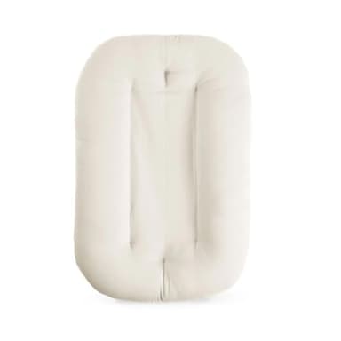 Baby Lounger for Newborn, Bionic Design Baby Lounger, Soft Organic Cotton Breathable Lounger for Infants 0-18 Months (White) - Image 1