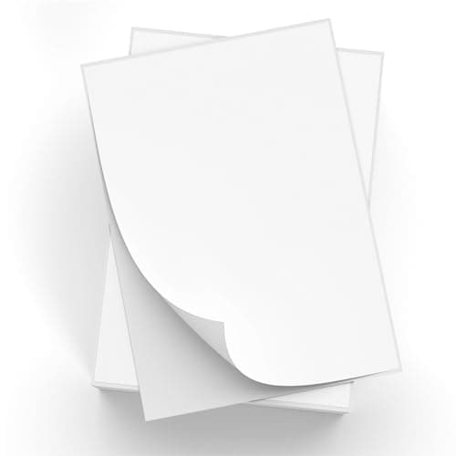 NefLaca 4000 Full Sheets Sticker Paper for Laser & Ink Jet Printers, 8.5" x 11" Full Sheet Address Shipping Label, 4000 Sheets 4000 Labels - Image 1