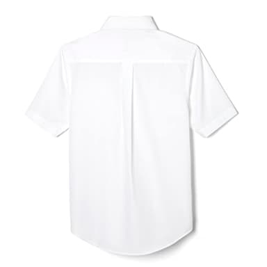 French Toast Boys' Short Sleeve Classic Poplin Dress Shirt (Standard & Husky), White, 20 - Image 2