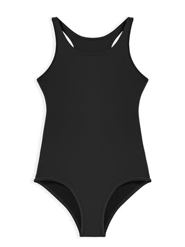 Beautikini Period Swimwear Women's One Piece Leakproof Menstrual Bathing Suit Racerback Swimsuit for Teens Girls Black S - Image 6