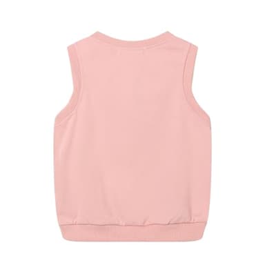 Mud Kingdom Toddler Boys Girls Vests Zipper Outerwear Cute Cartoon Embroidery Easter Spring Autumn Rabbit Pink 3T - Image 2