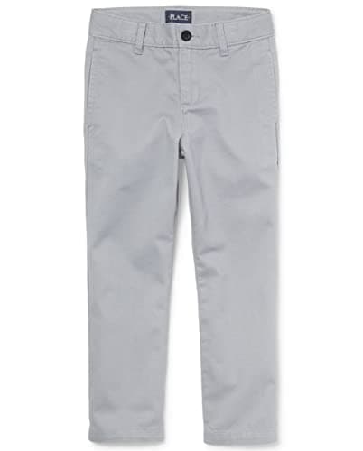 The Children's Place Boys Stretch Chino Pants,Fin Gray Single,12S - Image 1
