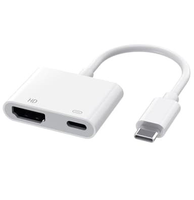 AIRSKY USB C to HDMI Adapter for iPhone 15/16 to TV, Type C to HDMI Adapter, with 100W Fast Charging and 4K@60Hz, Compatible with iPhone 16/15 MacBook Ipad - Image 1