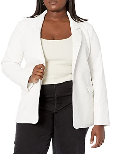 The Drop Women's Anouk Blazer, Ivory, XS - Image 4