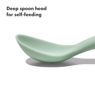 OXO Tot Silicone Spoons 2 Pack - Blossom and Opal - Image 3