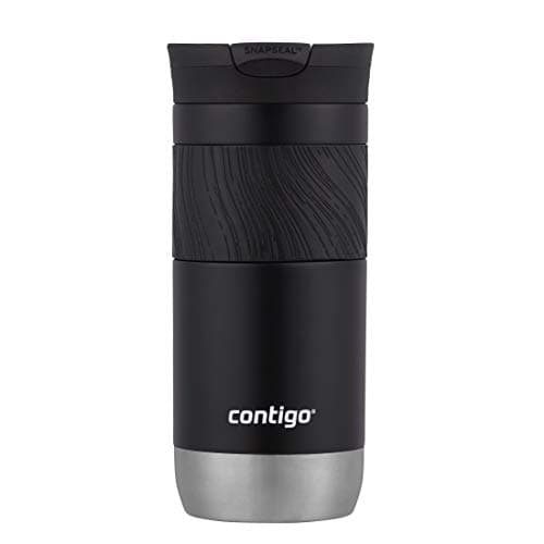 Contigo Byron Vacuum-Insulated Stainless Steel Travel Mug with Leak-Proof Lid Reusable Coffee Mug or Water Bottle BPA-Free 16oz Licorice Keeps Beverages Hot for 6 Hours or Cold for 12 Hours - Image 1