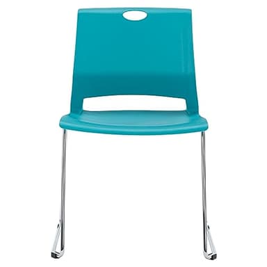 Sidanli Blue Stacking Chairs-Set of 4 - Image 5