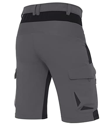 XKTTAC Men's Outdoor Quick Dry Lightweight Cargo Shorts for Hiking, Casual, Camping, Tactical, Fishing, Golf, Travel with 6 Pockets (Smoky Gray, 6X-Large) - Image 2