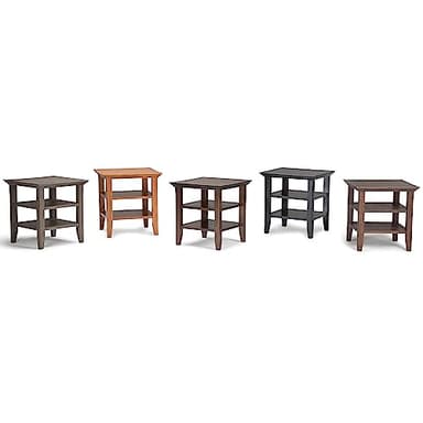 SIMPLIHOME Acadian SOLID WOOD 19 inch Wide Square Transitional End Table in Black for the Living Room and Bedroom - Image 10
