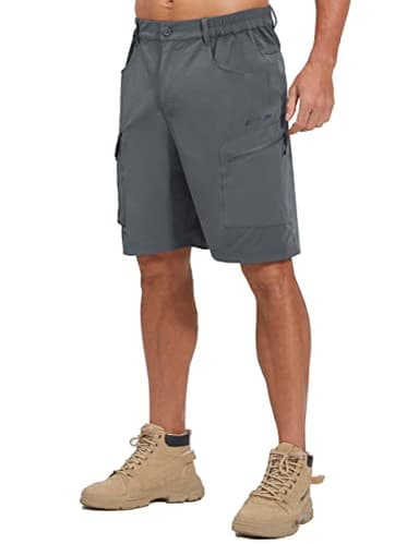 EZRUN Men's Hiking Cargo Shorts Quick Dry Golf Outdoor Work Tactical Shorts with Multi Pocket for Fishing Travel - Image 2