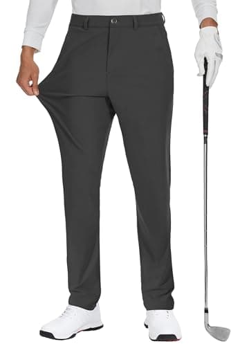 JWM Men's Golf Dress Pant Stretch - 30" Work Business Casual Comfy Trousers Slacks Quick Dry Lightweight with 5 Pockets - Image 1