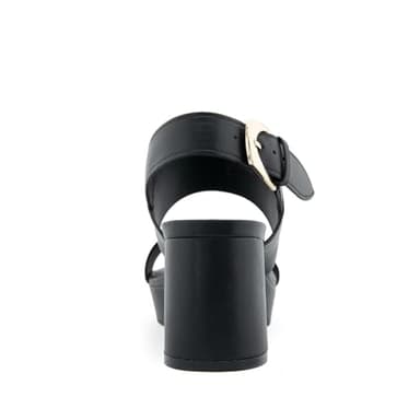 Aerosoles Women's CAMILIA Heeled Sandal, Black PU, 8.5 - Image 3