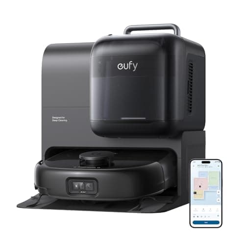 eufy Robot Vacuum E28, Portable Deep Cleaner for Carpet, HydroJet System with Roller Mop, All-in-One Robot Vacuum and Mop Combo, 20,000 Pa Suction, Zero-Tangling, Corner-to-Edge Cleaning (Upgraded) - Image 1
