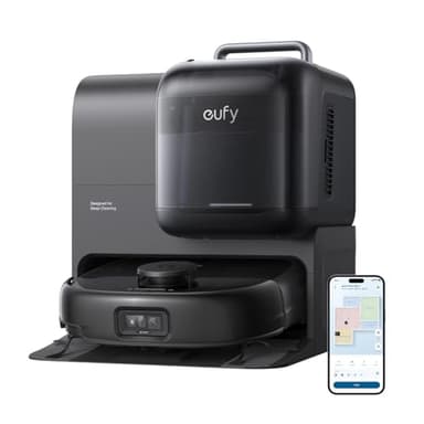 eufy Robot Vacuum E28, Portable Deep Cleaner for Carpet, HydroJet System with Roller Mop, All-in-One Robot Vacuum and Mop Combo, 20,000 Pa Suction, Zero-Tangling, Corner-to-Edge Cleaning (Upgraded) - Image 1