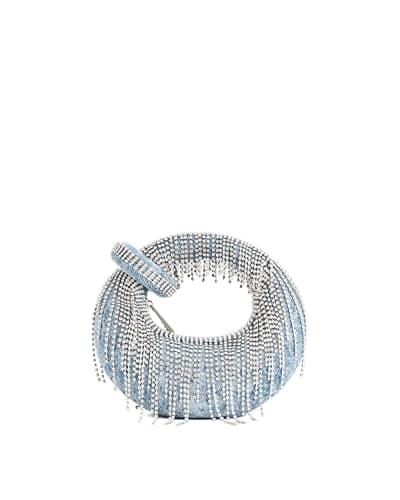 JW PEI Women's Abacus Top Handle Bag - Denim Artificial Crystal Blue - Mini - Image 1