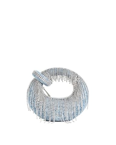 JW PEI Women's Abacus Top Handle Bag - Denim Artificial Crystal Blue - Mini - Image 1