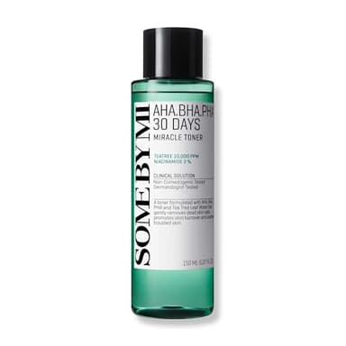 SOME BY MI AHA BHA PHA 30 Days Miracle Toner – 5.07oz, 150ml – Korean Salicylic Acid Exfoliating Face Toner for All Skin Types – Daily Pore Care & Oil Control with 2% Niacinamide – Korean Skin Care - Image 1