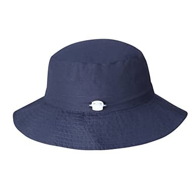 Baby Sun Hat Toddler Bucket Hat for Boys 2-7 Years 2pack Smile Face Grey/Navy - Image 4
