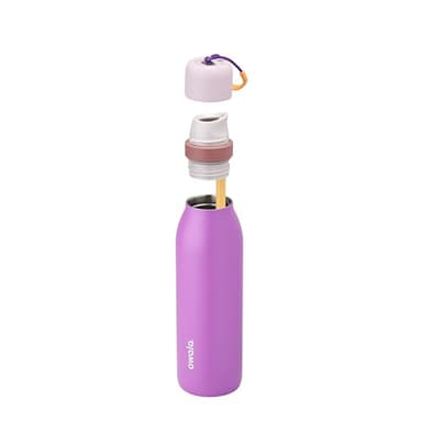 Owala FreeSip Twist Insulated Stainless Steel Water Bottle with Straw for Sports and Travel, BPA-Free, 18-oz, Purple (California Grapevine) - Image 6