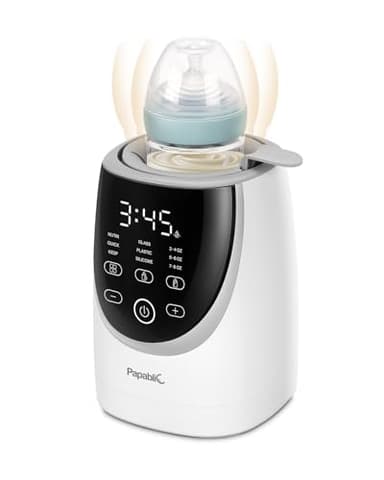 Papablic NutriWarm™ Swirlable Bottle Warmer – Advanced Nutrient-Preserving Warming Technology, Fast and Even Warming for Breastmilk & Formula, Precise Temperature Control, Easy to Use - Image 1