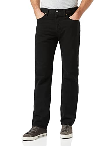Levi's Men's 501 Original Fit Jeans (Also Available in Big & Tall), Modern Black with Black Fill, 38W x 34L - Image 1