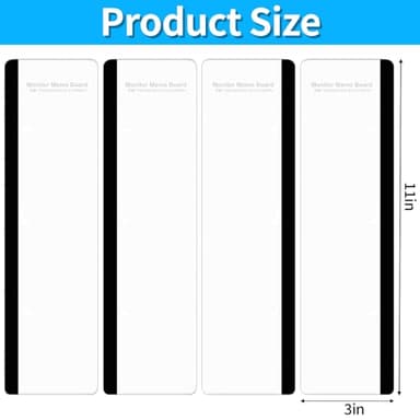 Monitor Memo Board, 4PCS Transparent Computer Monitor Side Panel Creative Desktop Memo Board, Acrylic Desktop Computer Sticky Note Holder for Home Office - Image 3