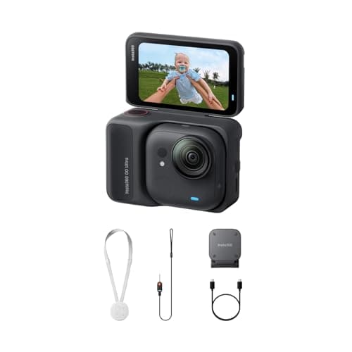 Insta360 GO Ultra Standard Bundle Midnight Black - Tiny Hands-Free 4K Cam, Lightweight & Portable, Low Light Excellence, Mount Anywhere, FlowState Stabilization, 200 Min Battery Life - Image 1