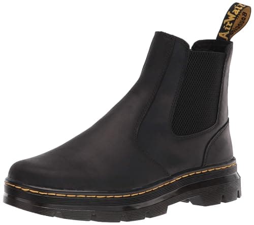 Dr. Martens Unisex Embury Chelsea Boot, Black Wyoming, 8 Women/7 Men - Image 1
