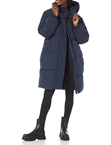 Amazon Essentials Women's Oversized Long Puffer Jacket (Available in Plus Size), Navy, 2X - Image 1