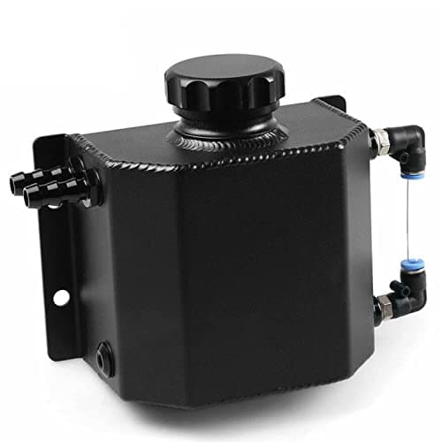 BAGARAATAN Universal 1L Coolant Radiator Tank,Coolant Overflow Tank radiator Overflow Tank,Expansion Tank Recovery Water Tank Reservoir (Black) - Image 1
