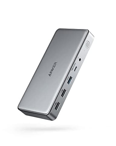 Anker 10-in-1 USB C Docking Station, Displaylink Docking Station with Dual HDMI and DisplayPort for Windows Laptops, MacBook Air/Pro 13/16 inch and More - Image 1