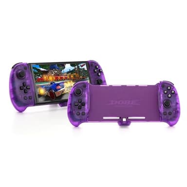 DOBE - Eggshell Controller Gripcon Switch Controller for Handheld Mode, Ergonomic, Purple, 10.83x4.45x1.8 inches, Compatible with All Games of Switch - Image 2