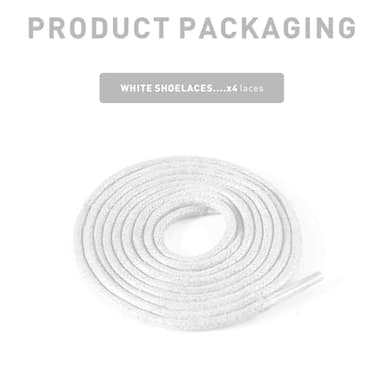 NDTEZUGT 2 Pairs Waxed Golf Shoelaces for FootJoy Shoes, 3/32"(2.5mm) Oxford Thin Dress Shoe Laces Replacement Strings (White,36"/90cm) - Image 2