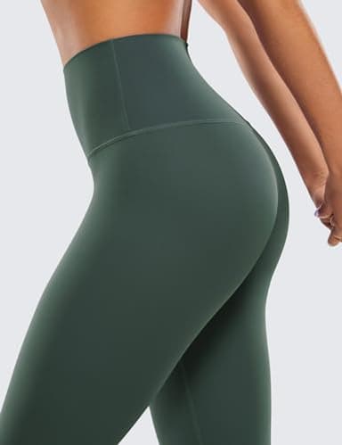 CRZ YOGA Butterluxe High Waisted Lounge Legging 25" - Buttery Soft Workout Yoga Pants for Women Dark Forest Green X-Small - Image 3