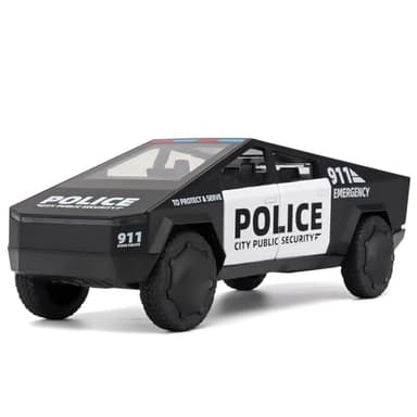 OANMYJJO Trucks for Boys Toy Pickup Truck 1/32 Police Car Toy,Police Cars for Kids Ages 3-5,Pull Back Cars with Lights and Siren,Toy Trucks for Boys Age 4-7 - Image 1