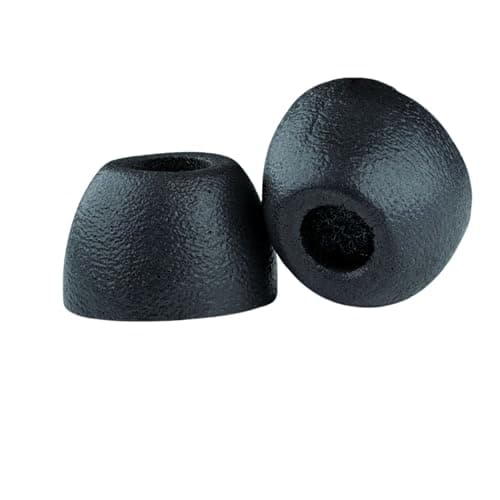 Comply 400 Core Series | Memory Foam Replacement IEM Ear Tips for Campfire Audio, Sennheiser, & More | Superior Noise Isolation, Ultimate Comfort, Secure Fit | Oval, Black, Small (3 Pairs) - Image 1