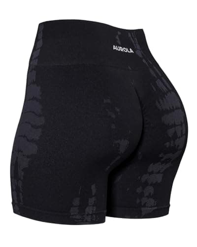 AUROLA Serpent Seamless Scrunch Workout Shorts for Women,Tummy Control Squat Proof Ribbed Thick Active Gym Short - Image 1