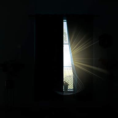 KOUFALL Christmas Curtains for Living Room,Black Out Curtain 96 Inches Long 2 Panel Set Red Blackout Decorative Window Treatments Thermal Curtains for Winter Insulated - Image 6