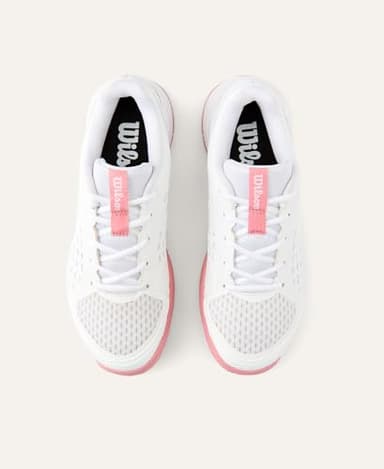 WILSON Rush Pro Lite Junior Tennis Shoe - White/Mauveglow, Size 4.5 US - Image 12