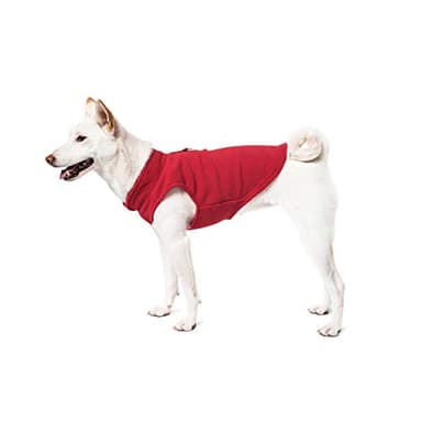 Gooby Fleece Vest Dog Sweater - Pumpkin, Small - Warm Pullover Fleece Dog Jacket with O-Ring Leash for Small to Medium Dogs - Image 7