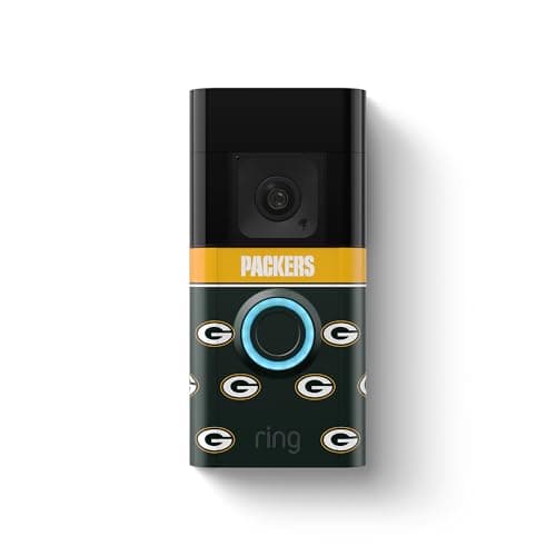 Ring Battery Doorbell Plus with All-New Official Limited-Edition NFL Faceplate | Green Bay Packers - Image 1