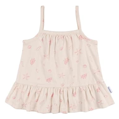 Gerber Baby Girls Sleeveless Tunic Top and Diaper Cover Set, Seashells, 18 Months - Image 3