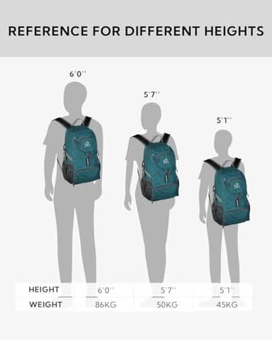 WATERFLY Small Lightweight Packable Backpack: 20l Ultra Light Foldable Travel Hiking Camping Daypack Day Pack for Man Woman - Image 4