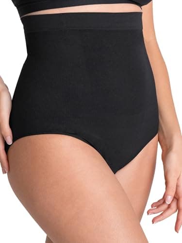 SHAPERMINT Shapewear Tummy Control Panty - Shapewear for Women, Body Shaper Tummy Control Underwear for Women, Plus Size Black - Image 2