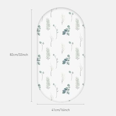 Soarwg Kids Bassinet Sheets, Bassinet Sheets for Baby Boy and Girl, Bassinet Sheet Neutral, Fit for Rectangle, Round, Oval, Hourglass Mattress, Flexible for Different Bassinet Pad/Mattress 4 Pack - Image 2