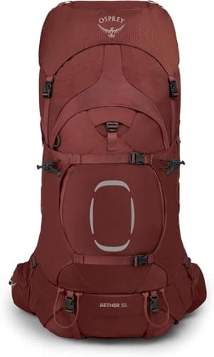 Osprey Aether 55L Men's Backpacking Backpack, Deep Acorn Red, L/XL - Image 7