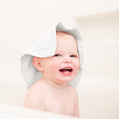 Konssy 6 Pack Baby Muslin Washcloths for Unisex 100% Cotton Wash Cloth Set for Baby Face Body Comfy and Soft for Newborn Infants Kids Girls and Boys - Image 7