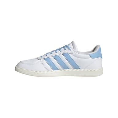 adidas Women's Breaknet Sleek Sneaker, White/Blue/Off White, 8 - Image 7