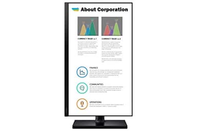 SAMSUNG FT45 Series 27-Inch FHD 1080p Computer Monitor, 75Hz, IPS Panel, HDMI, USB Hub, Height Adjustable Stand, 3 Yr WRNTY (LF27T450FQNXGO),Black - Image 4
